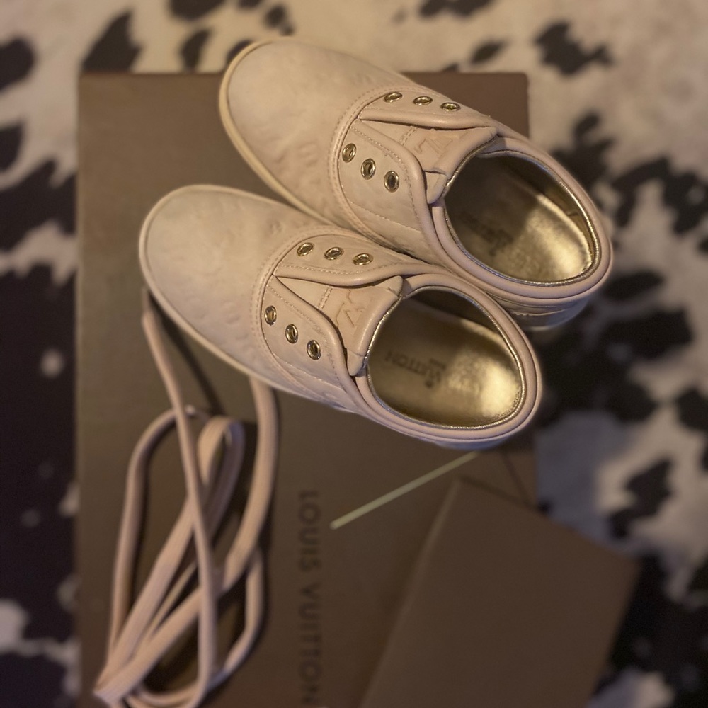 Dusty Pink Louis Vuitton Kids Sneakers